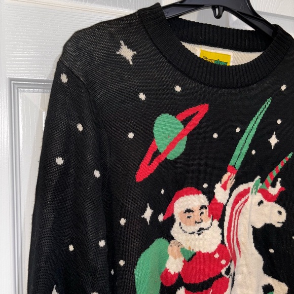 Tipsy Elves Santa Unicorn Ugly Christmas Sweater SZ xxl - Picture 4 of 11